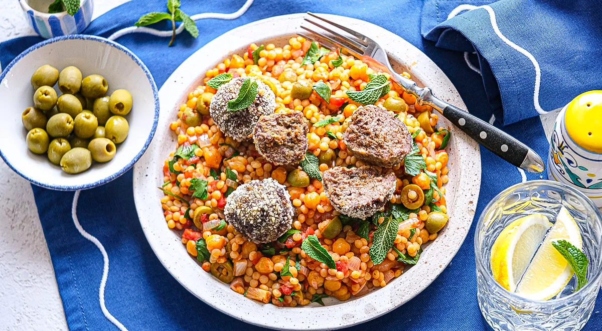 Птитим с фрикадельками