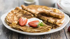 Блюдо из теста с мукой блинной