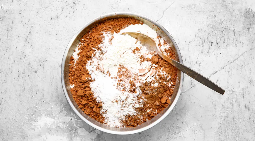 Шоколадные кексы в силиконовых формочках