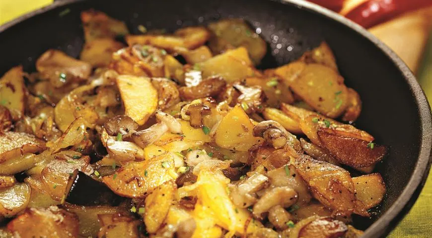 Рецепт маслят, жаренных с картофелем (можно использовать козляк)