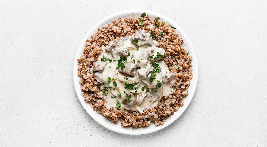 Гуляш из куриной печени