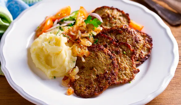 Оладьи из говяжьей печени