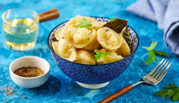 Пельмени с редькой