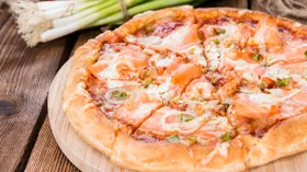Пицца с лососем в домашних условиях