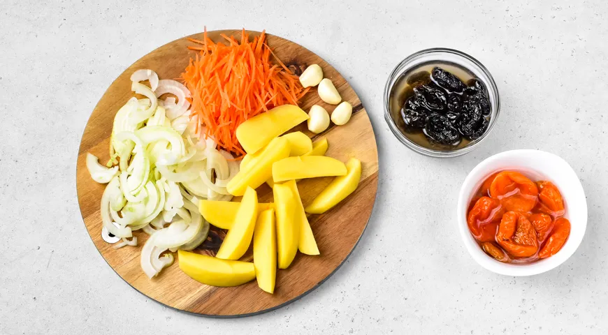 Свиные ребра в афганском казане