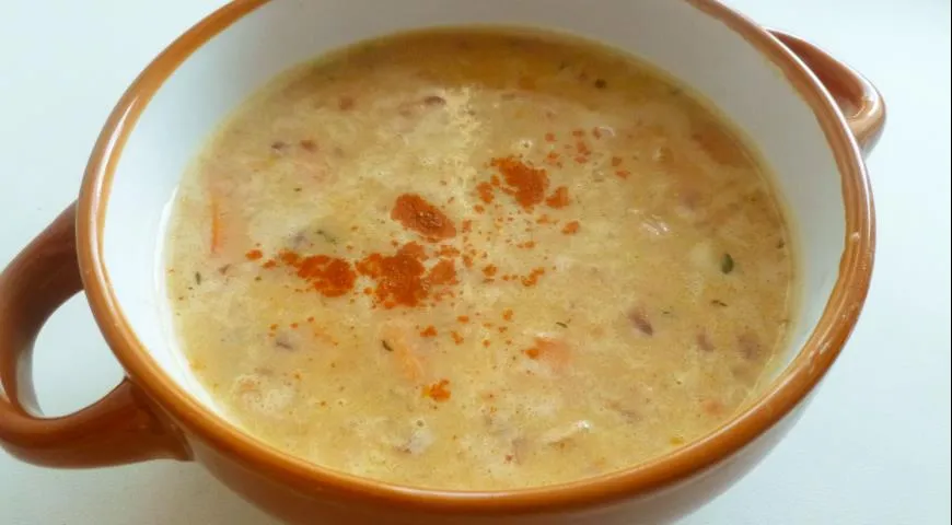 Крем-суп из фасоли
