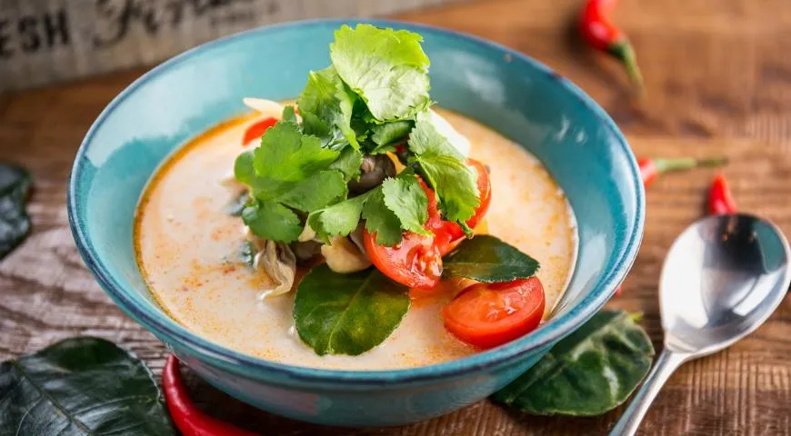 Рецепт вегетарианского супа том ям