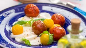 Рецепты с маслом растительным, мягкими сырами и черри