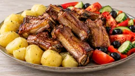 Аппетитные свиные ребрышки