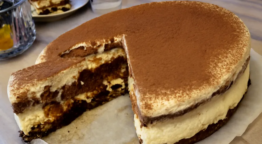 Торт со сливочным сырным кремом и черносливом