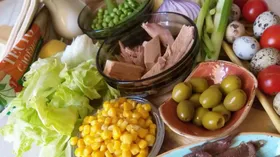 Рецепты с тунцом, оливками и бобовыми