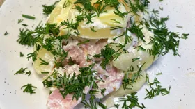 Ленивая сливочная картошка