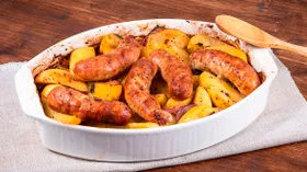 Купаты с картошкой в духовке