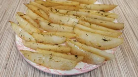 Картофельные дольки запеченные в духовке