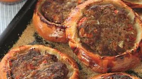 Арабские открытые пироги с мясом