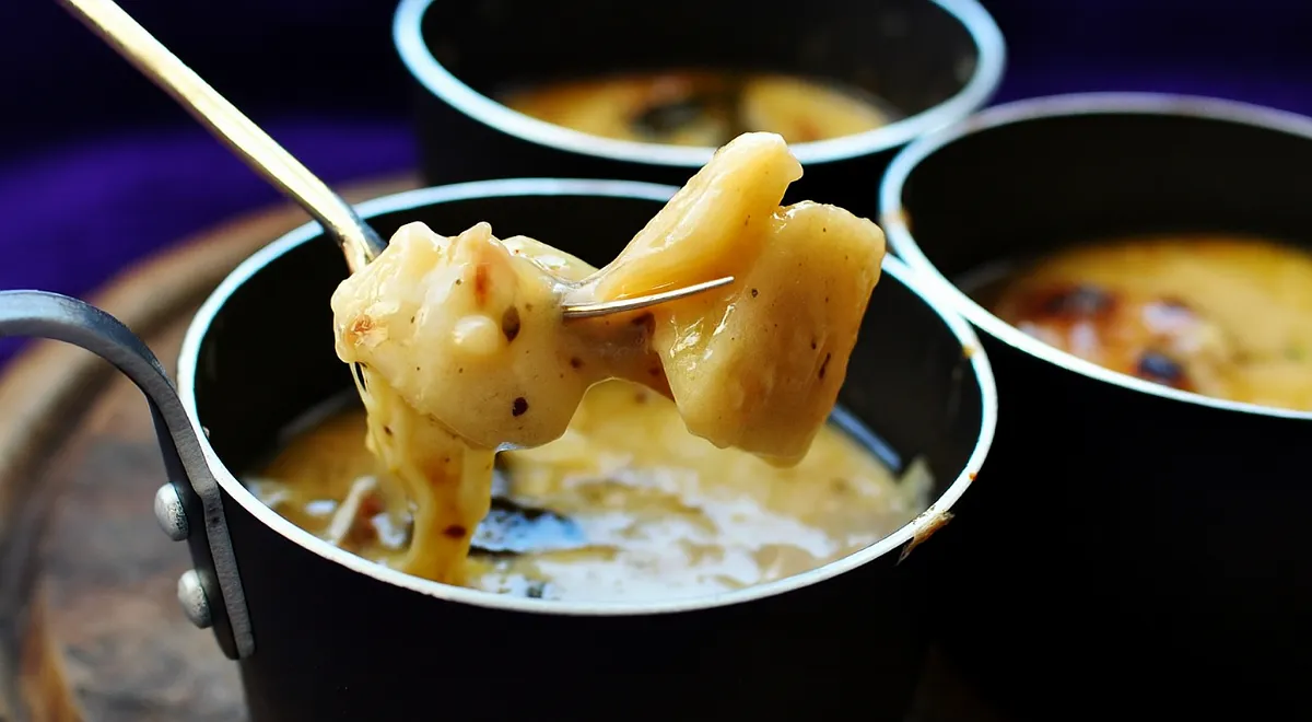 Жюльен из гребешка и грибов