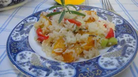 Рис с тыквой и овощами