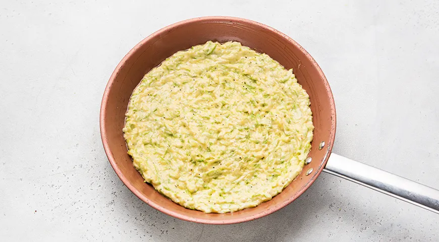 Пицца из кабачков на сковороде