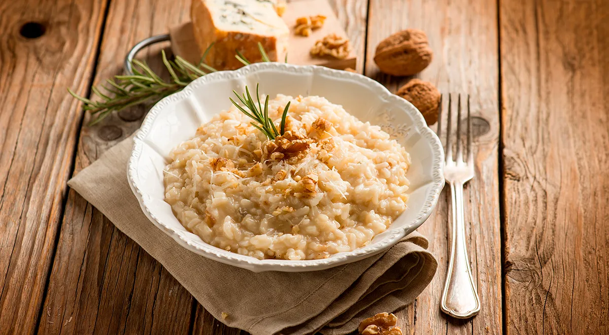 Ризотто с грецкими орехами