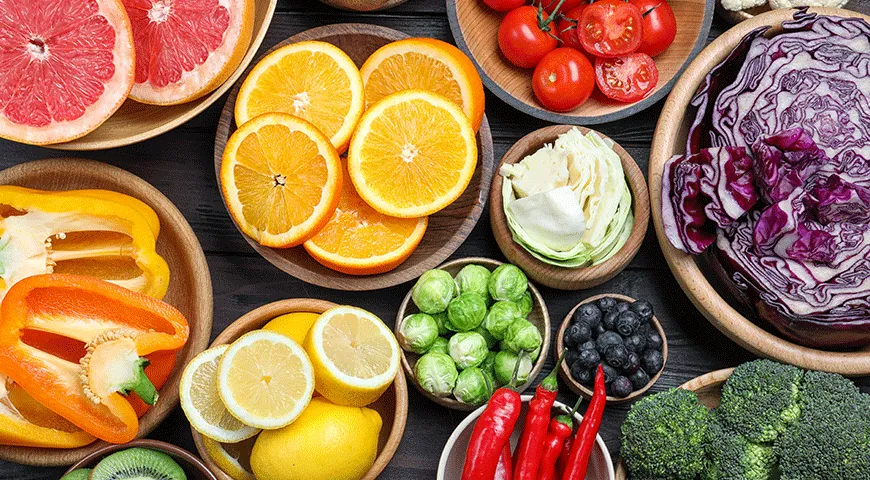 Лучший источник витамина С – свежие овощи и фрукты