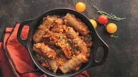 Рагу с колбасой