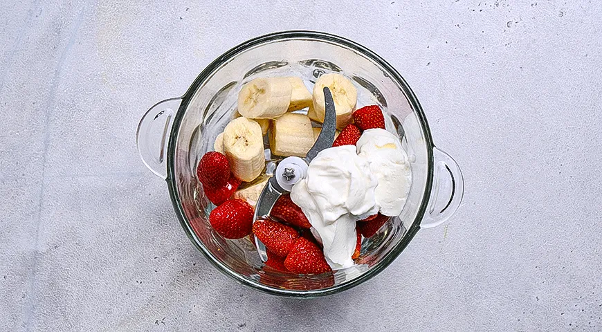 Клубнично-банановое эскимо