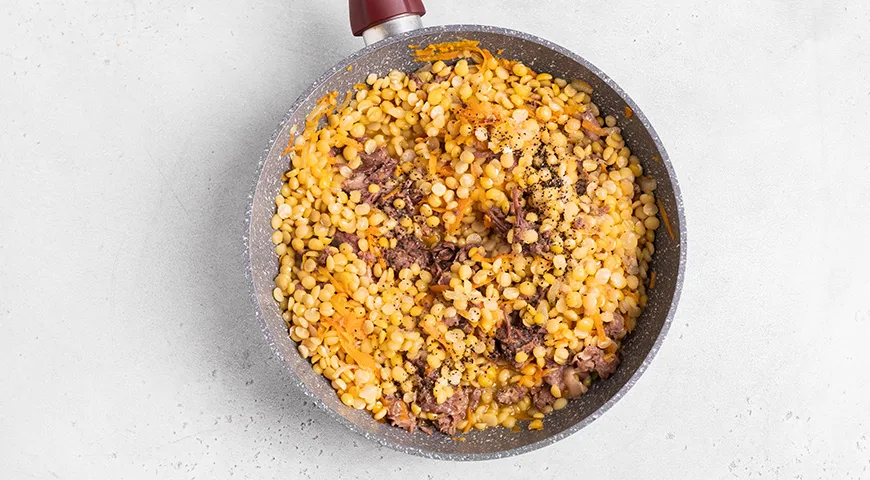 Гороховая каша с тушенкой