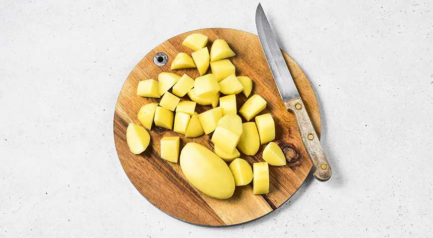 Жареное мясо с картофелем по-грузински