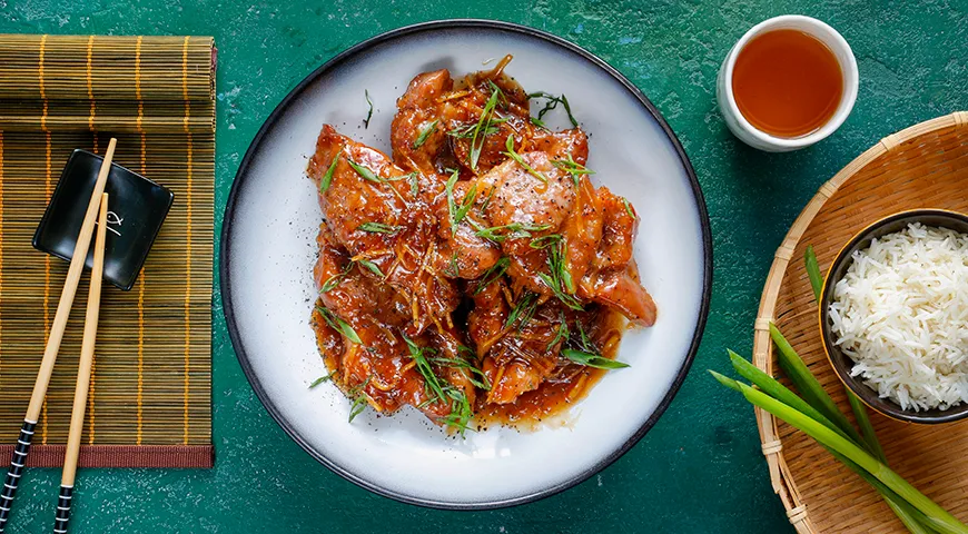 Рецепт жареной свинины по-китайски в медовом соусе