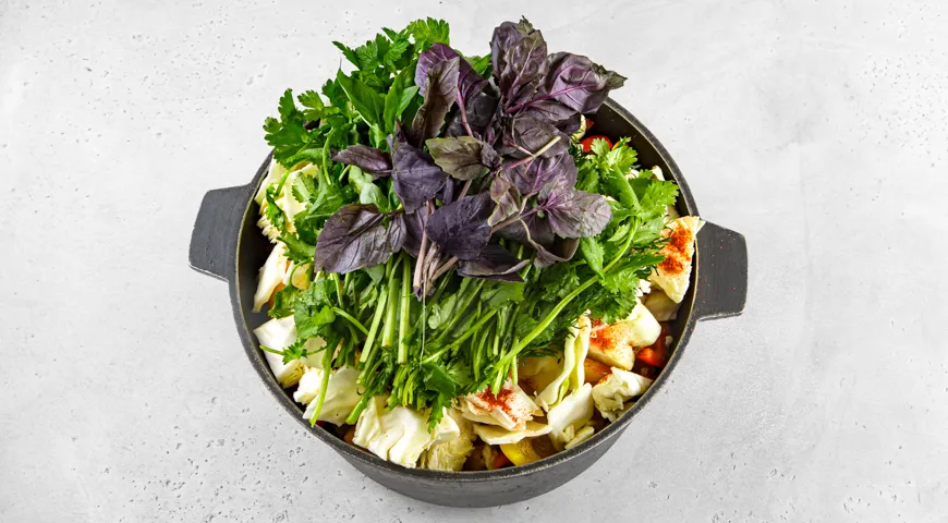 Басма из баранины в казане