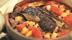 Рецепты с мясом, картофелем и баклажаном