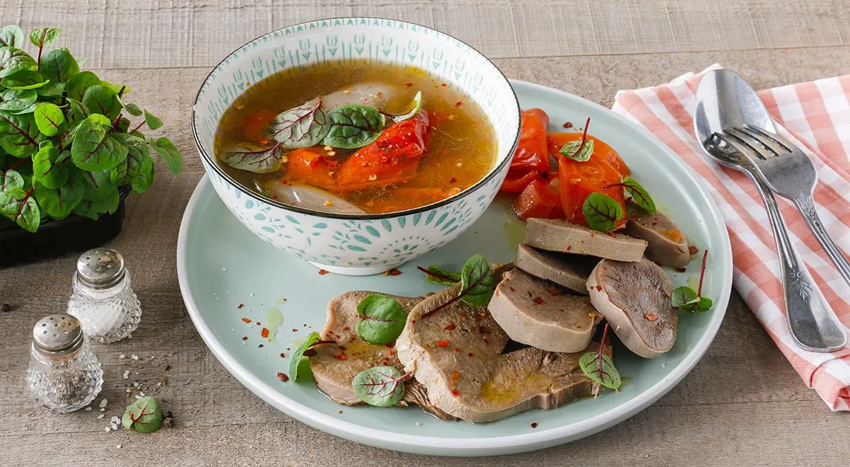 Рецепт говяжьего языка в банке с бульоном