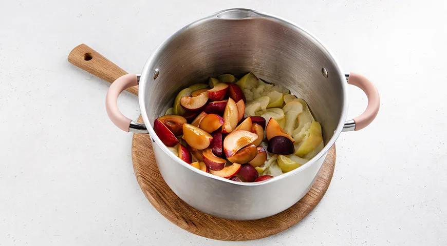 Повидло из яблок и слив