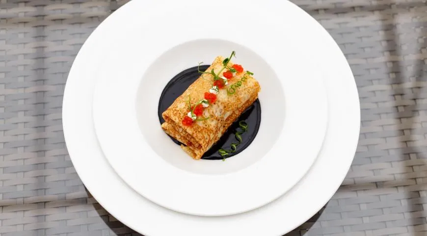 Блины с налимом