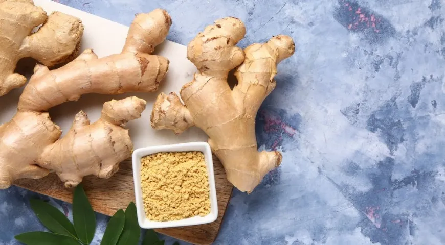 В высушенном корне имбиря выше содержание углеводов и белка