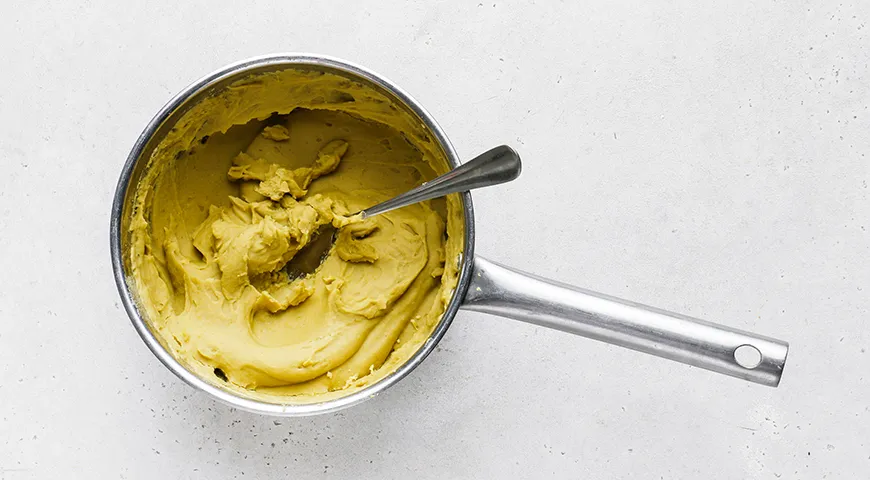 Гороховое пюре с колбасой