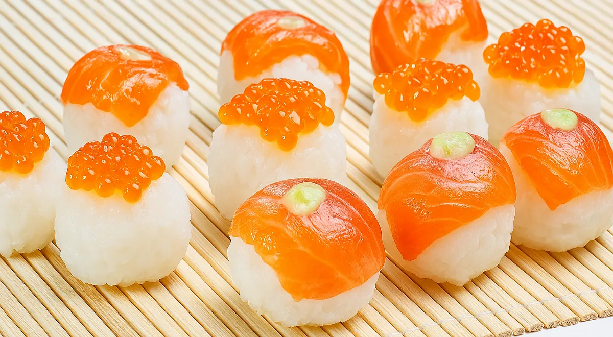 Шарики с лососем