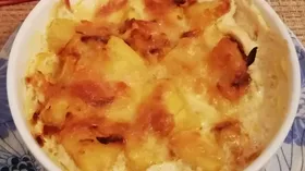 Рыба, запечённая с овощами