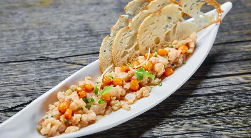 Рецепт тартара из нельмы с облепихой