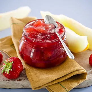 Варенье из дыни и клубники в мультиварке