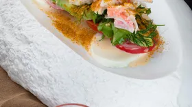 Рецепты на обед с крабами и салатом