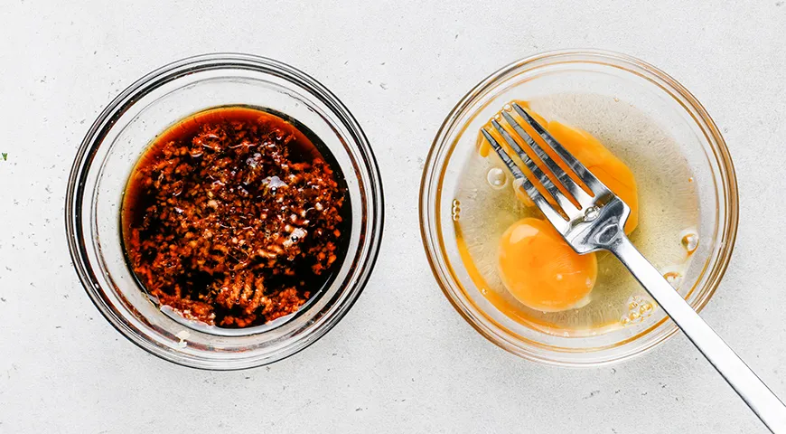 Тяхан с курицей и овощами