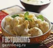 Цветная капуста с йогуртовым соусом
