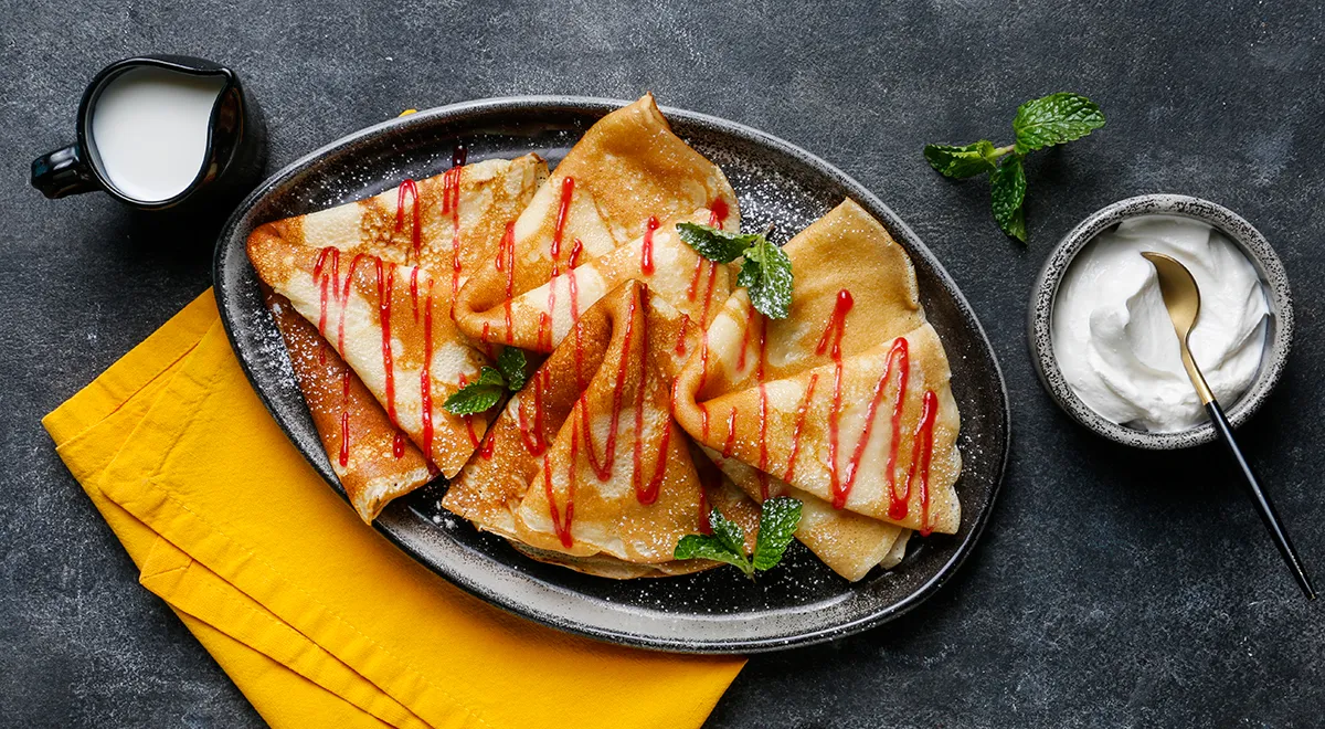 Рецепт тонких блинов на молочной сыворотке с дырочками