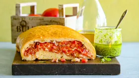 Рецепты с мукой пшеничной, маслом оливковым и ветчиной