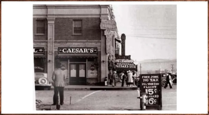 Ресторане Caesar's, Тихуана, Мексика. 20-30-е гг. ХХ века