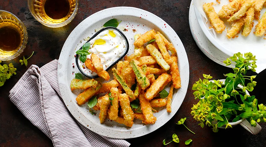 Рецепт жареных кабачков с паприкой