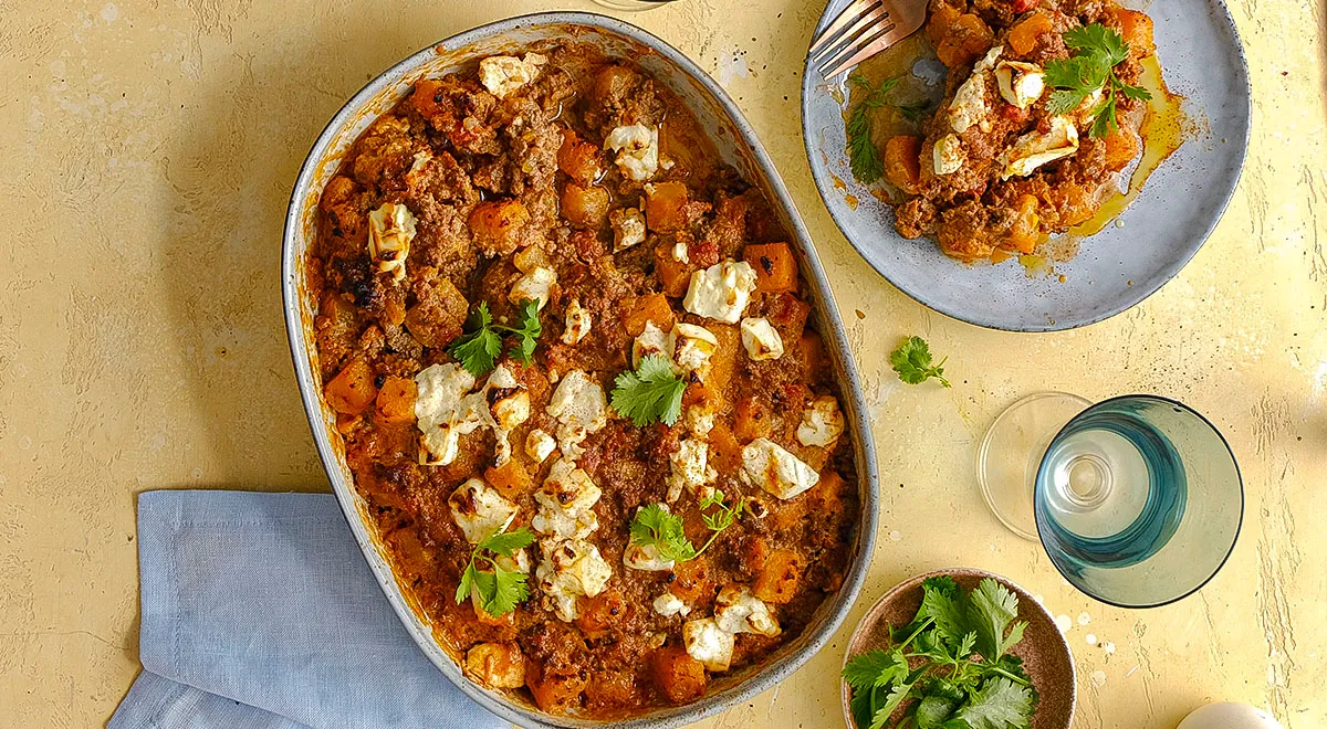 Тыквенная запеканка с фаршем