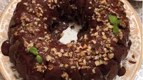 Шоколадно-банановый кекс