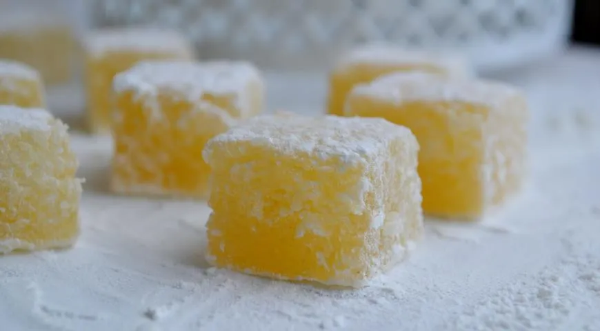 Готовим лимонный Рахат-лукум